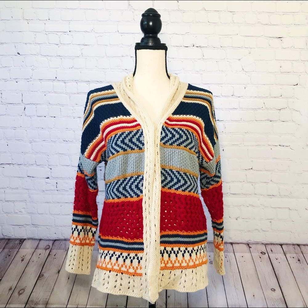 LoveMarks Patterned Chunky sweater Size Small